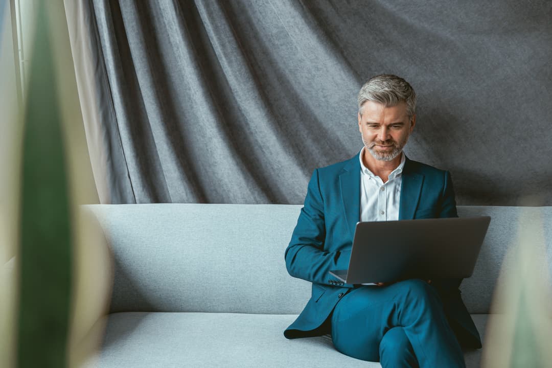 Business man sitting